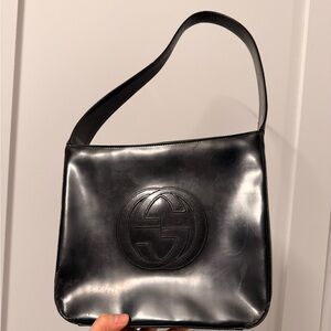 GUCCI Monogram Leather Tote Bag